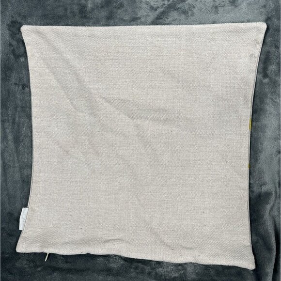 Eupho Pillow Covers Canvas Bird & Tree Branches Yellow/Cream Set Of 3 Sofa Home - Picture 16 of 16